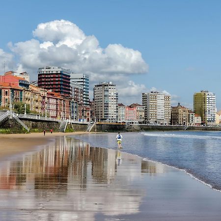 Esmex Playa - Amplio Y Hermoso Piso Pegado A La Playa, 3Hab - Vut-4228-As Gijón Eksteriør billede