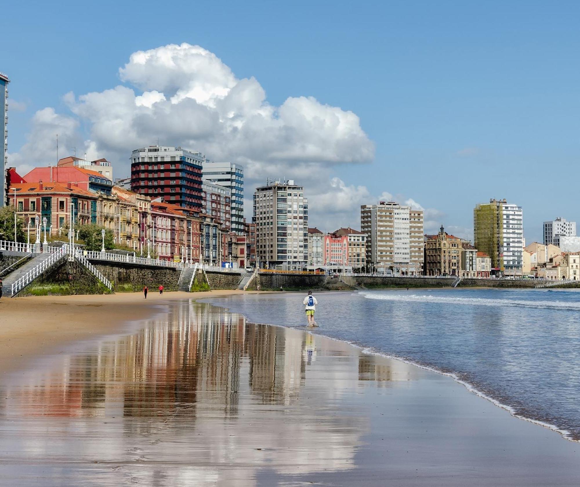 Esmex Playa - Amplio Y Hermoso Piso Pegado A La Playa, 3Hab - Vut-4228-As Gijón Eksteriør billede